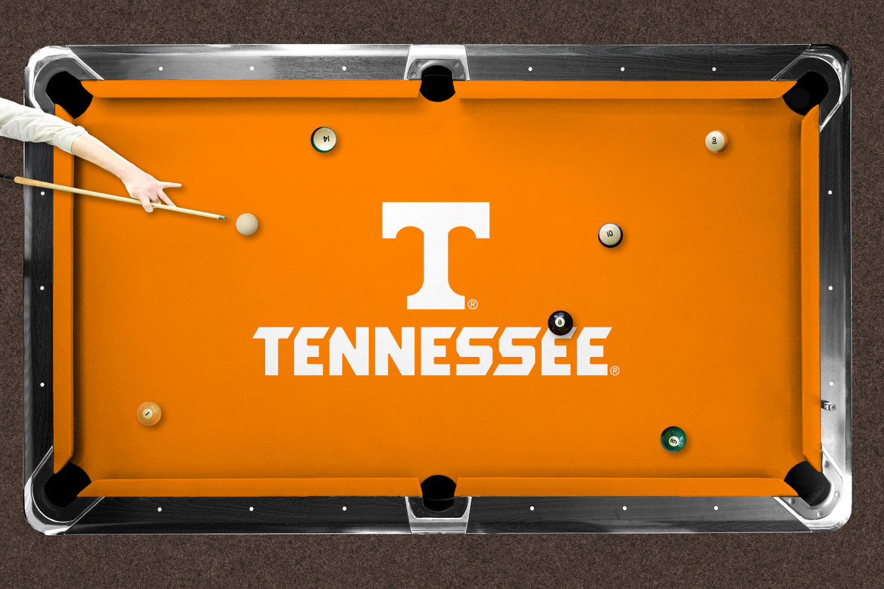 Tennessee Volunteers 7'/8' Recreational Billiard Table Felt - Text Logo