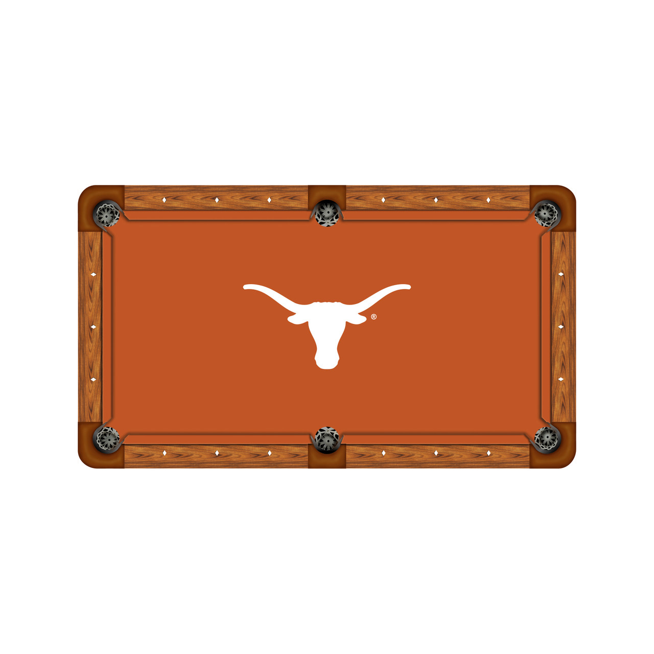 Texas Longhorns 7'/8' Recreational Billiard Table Felt - Mascot