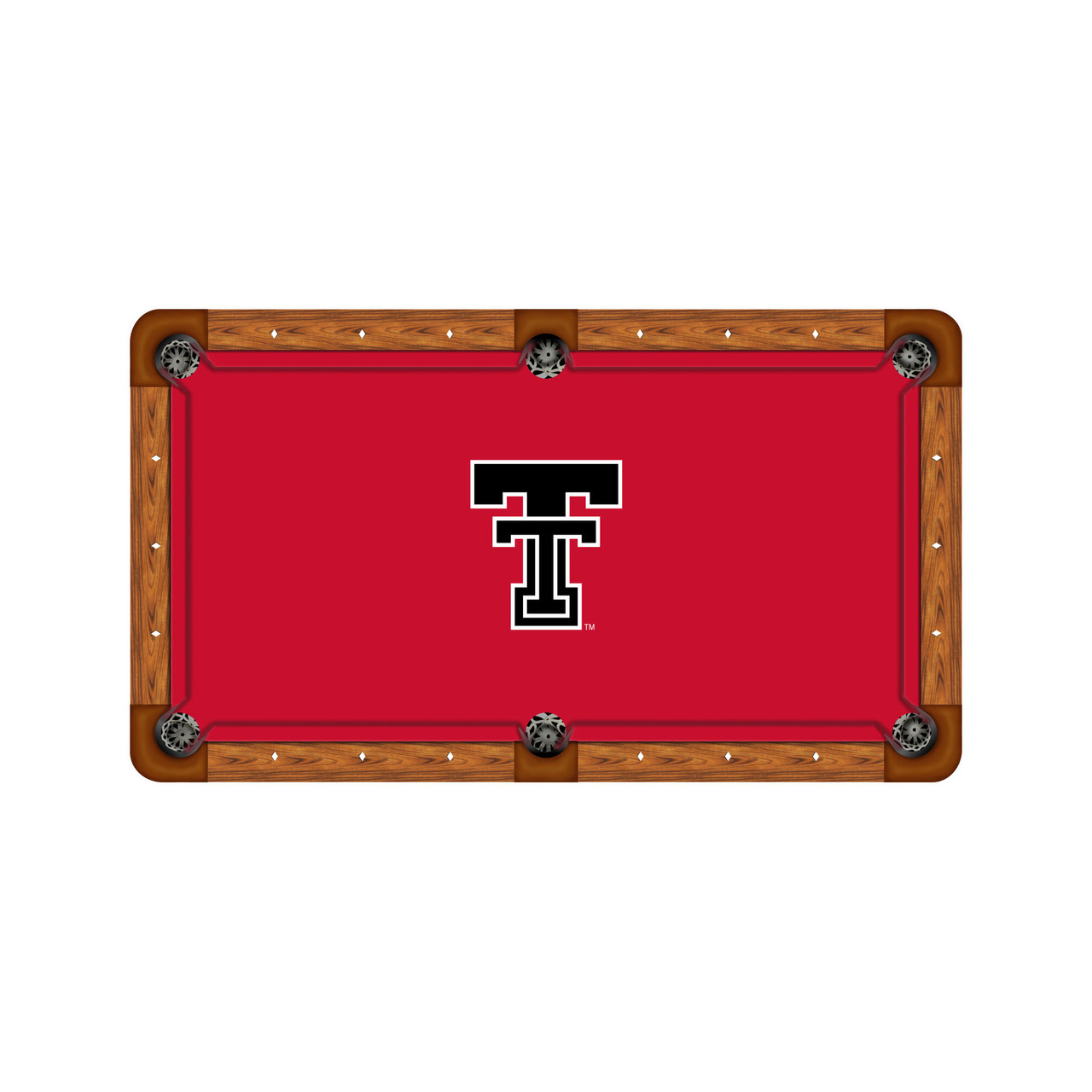 Texas Tech Red Raiders 7'/8' Recreational Billiard Table Felt - Text Logo