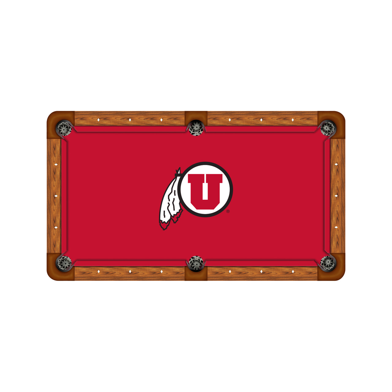 Utah Utes 7'/8' Recreational Billiard Table Felt - Mascot