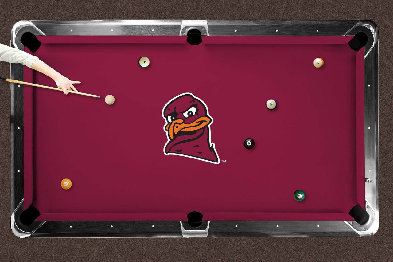 Virginia Tech Hokies 9' Recreational Billiard Table Felt - Mascot