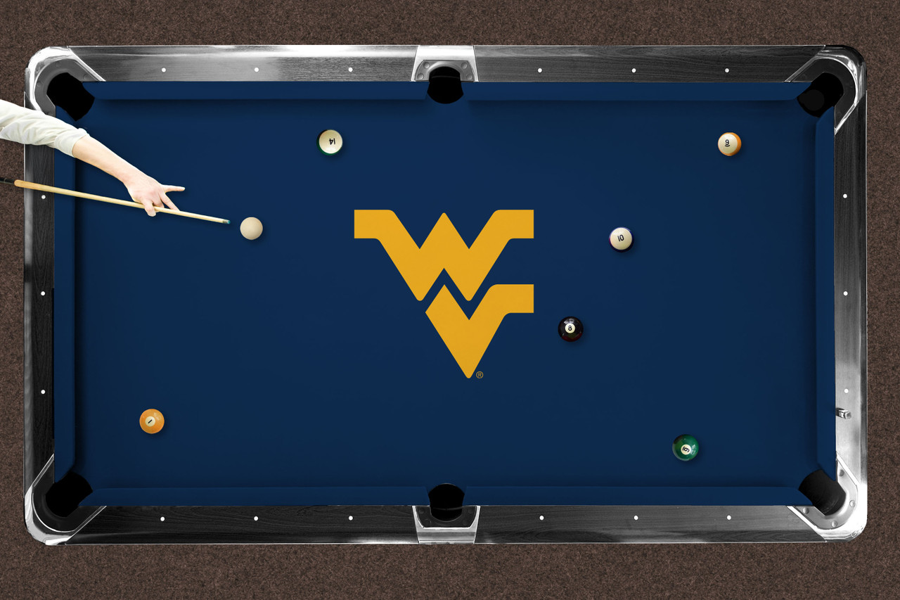 West Virginia Mountaineers 9' Recreational Billiard Table Felt