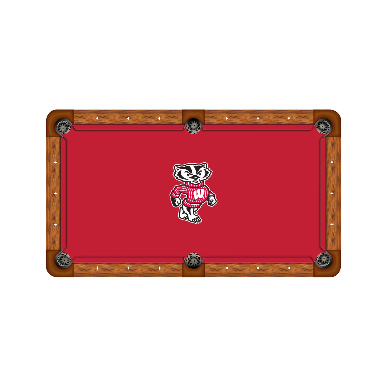Wisconsin Badgers 9' Recreational Billiard Table Felt - Mascot