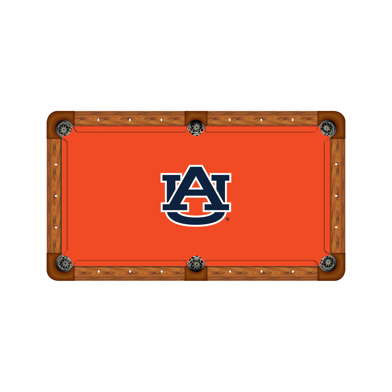 Auburn Tigers 7'/8' Recreational Billiard Table Felt - Eyes Logo
