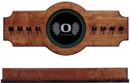 Oregon Ducks 8 Cue Wall Rack