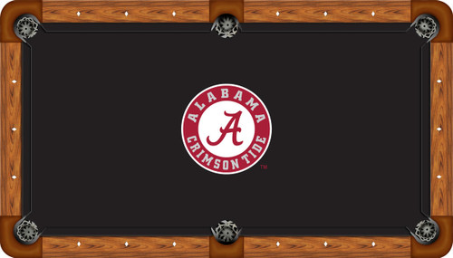 Alabama Crimson Tide 8 foot Custom Pool Table Felt