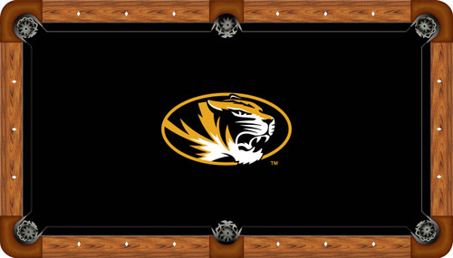 Missouri Tigers 9 foot Custom Pool Table Felt