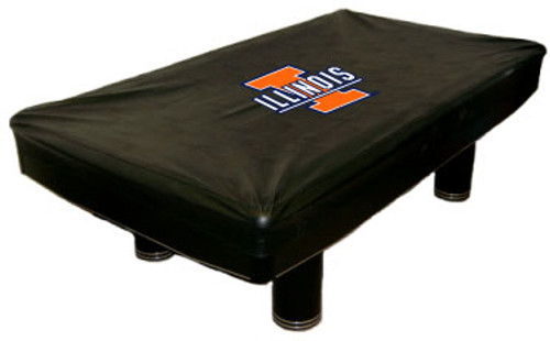 Illinois Fighting Illini 9 foot Custom Pool Table Cover