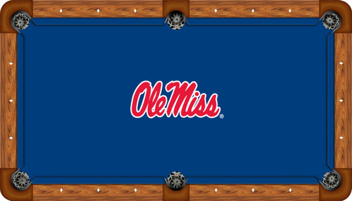 Ole Miss Rebels 9 foot Custom Pool Table Felt