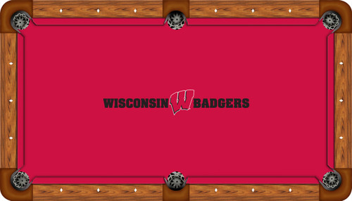 Wisconsin Badgers 8 foot Custom Pool Table Felt