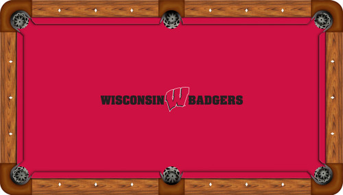 Wisconsin Badgers 9 foot Custom Pool Table Felt Wisconsin Badgers 9 foot Custom Pool Table Felt