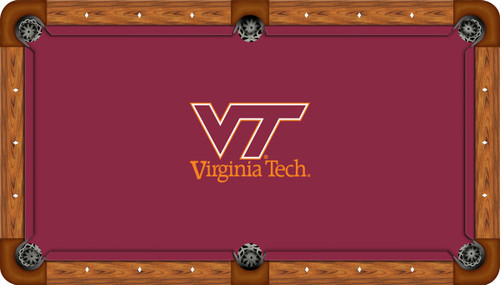 Virginia Tech Hokies 7 foot Custom Pool Table Felt