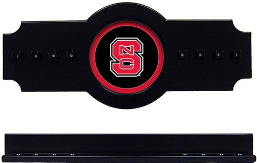 NC State Wolfpack 8 Cue Wall Rack