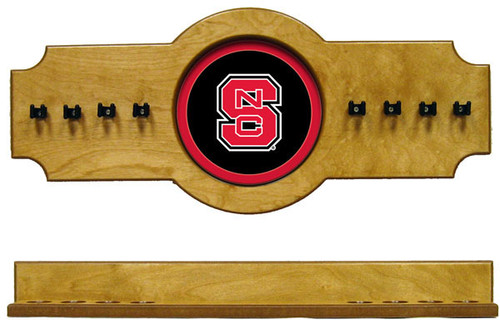 NC State Wolfpack 8 Cue Wall Rack