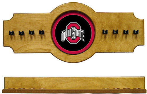 Ohio State Buckeyes 8 Cue Wall Rack