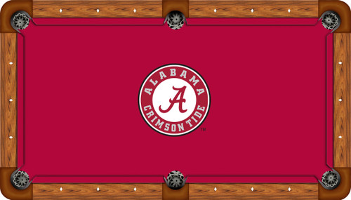 Alabama Crimson Tide 9 foot Custom Pool Table Felt Alabama Crimson Tide 9 foot Custom Pool Table Felt