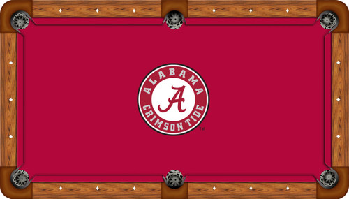 Alabama Crimson Tide 9 foot Custom Pool Table Felt