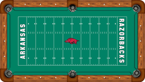 Arkansas Razorbacks 7 foot Custom Pool Table Felt