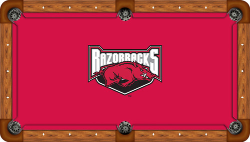 Arkansas Razorbacks 8 foot Custom Pool Table Felt