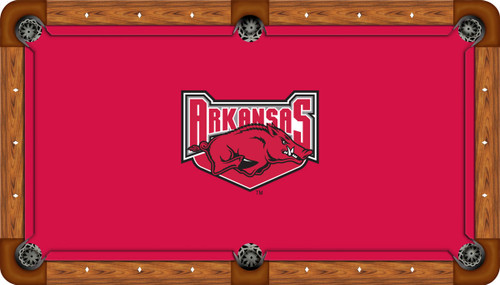 Arkansas Razorbacks 9 foot Custom Pool Table Felt