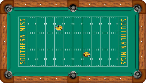 Southern Miss Golden Eagles 8 foot Custom Pool Table Felt