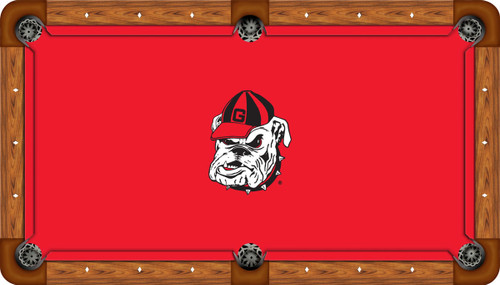 Georgia Bulldogs 8 foot Custom Pool Table Felt