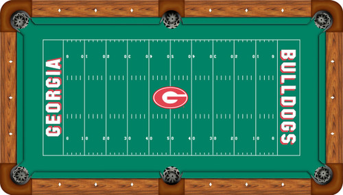 Georgia Bulldogs 9 foot Custom Pool Table Felt