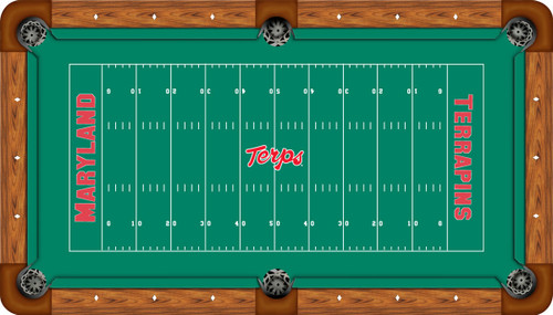 Maryland Terrapins 9 foot Custom Pool Table Felt