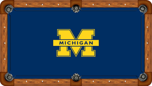 Michigan Wolverines 9 foot Custom Pool Table Felt