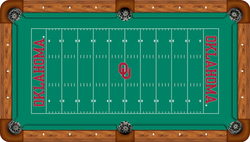 Oklahoma Sooners 9 foot Custom Pool Table Felt