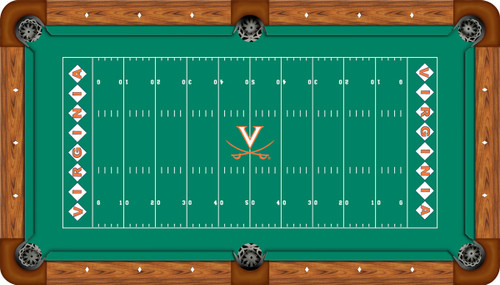 Virginia Cavaliers 8 foot Custom Pool Table Felt