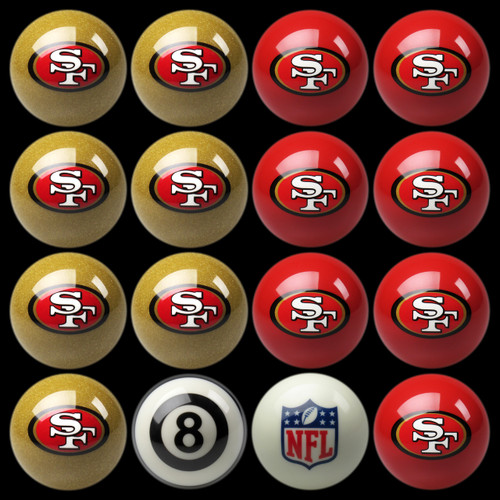 San Francisco 49ers Pool Balls