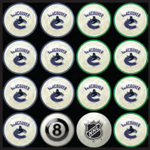 Vancouver Canucks Pool Balls