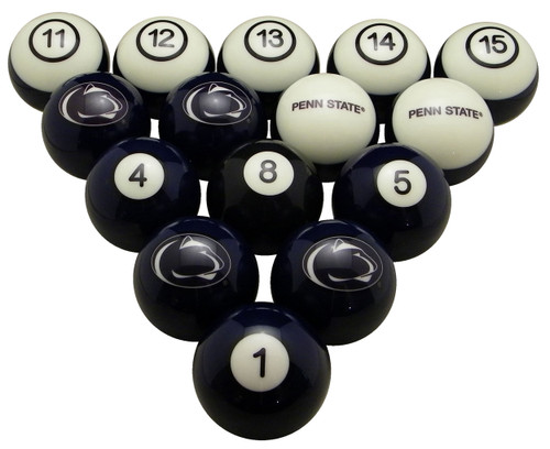 Penn State Nittany Lions Numbered Billiard Ball Set