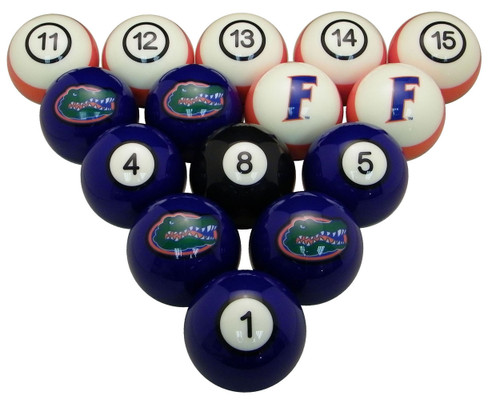 Florida Gators Numbered Billiard Ball Set