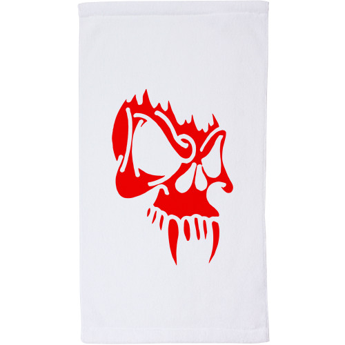 Red Skull Plush Microfiber Velour Towel
