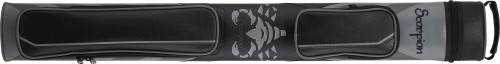 Scorpion 2x2 Hard Stitched - Grey Scorpion Pool Cue Case