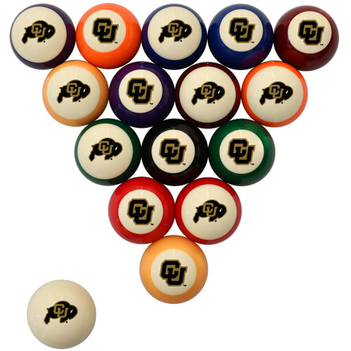 Colorado Buffaloes Billiard Ball Set - Standard Colors