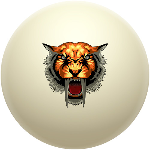 Saber-toothed Tiger Head Cue Ball