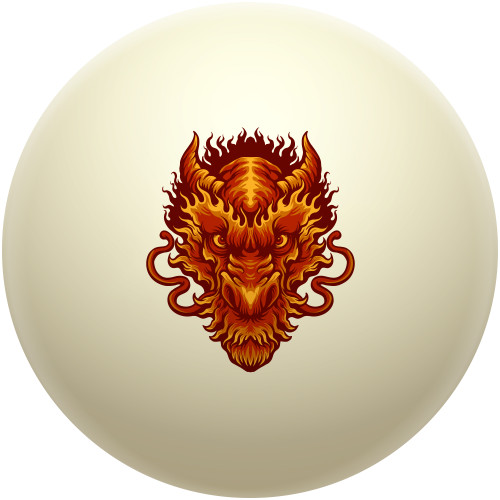 Red Devil Dragon Head Cue Ball