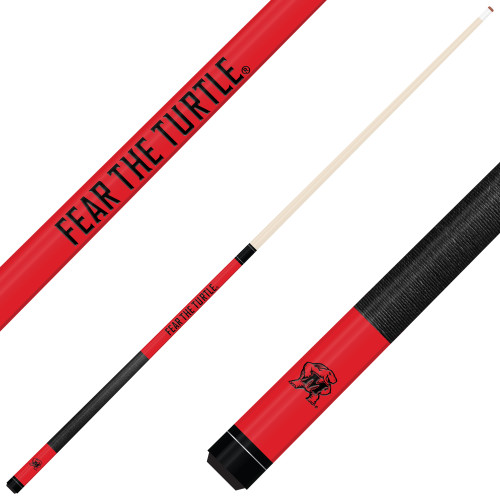 Maryland Terrapins Custom Engraved Red Billiard Cue - Black Maryland Terrapins Custom Engraved Red Billiard Cue - Black