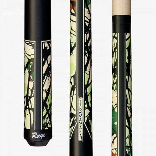 Rage Pool Cue RGCG Green Poison Oak Camo