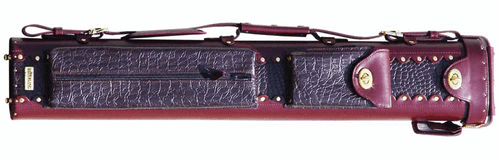 Burgundy Pro Pool Cue Case for 2 Cues