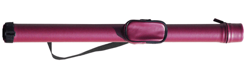 Round Burgundy Pool Cue Case for 1 Cue