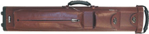 Ultra-Leather Rolling Case, 4 Butts and 8 Shafts, in Wine