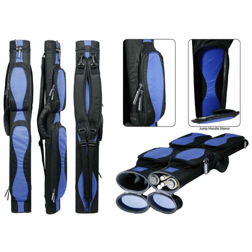 Sterling Black/Blue Wave Pool Cue Case for 2 Cues -