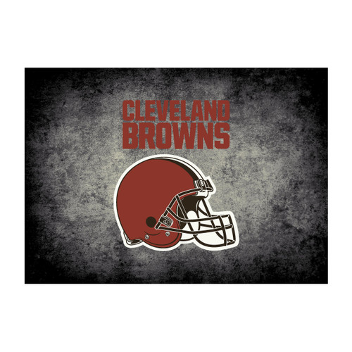 Cleveland Browns 8x11 ft Distressed Rug