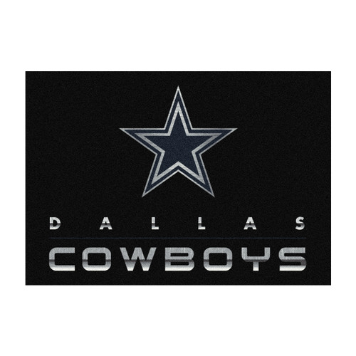 Dallas Cowboys 6x8 ft Chrome Rug