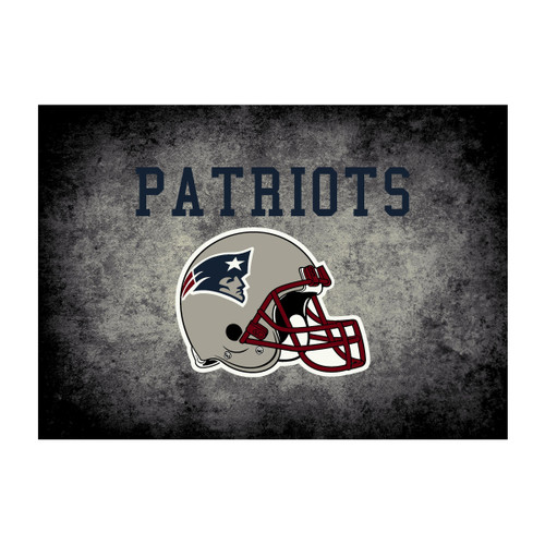 New England Patriots 6x8 ft Distressed Rug