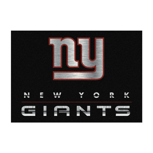 New York Giants 6x8 ft Chrome Rug